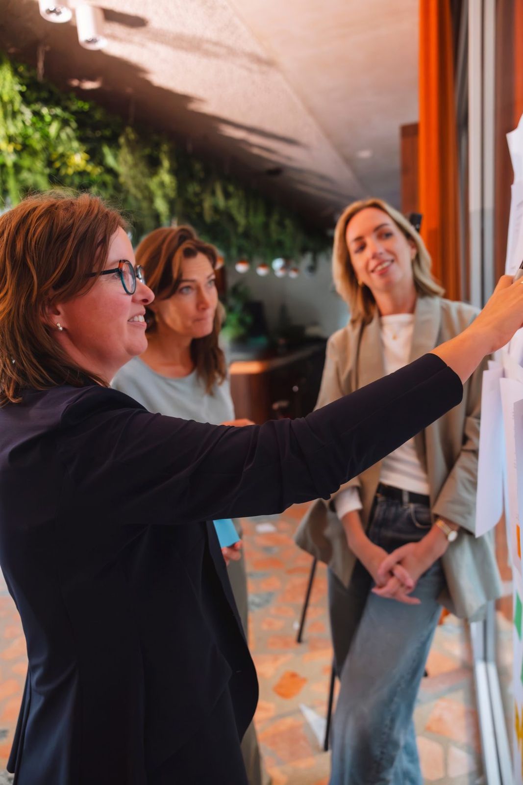 Ondernemers aan het sprintbord